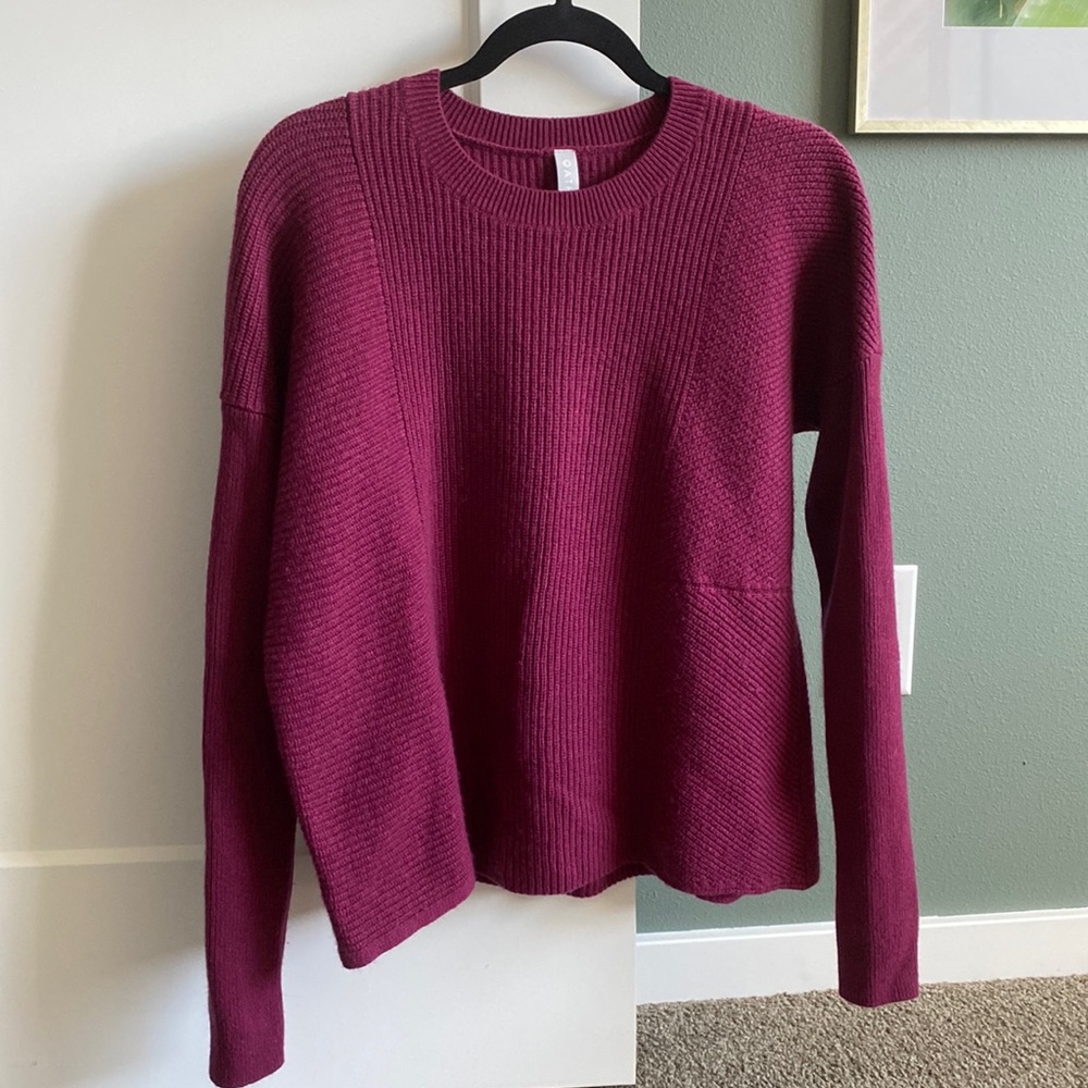 Fuchsia Athleta Wool/Cashmere Sweater